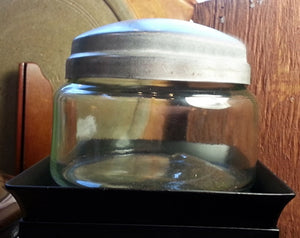 8oz Apothecary Jar with Zinc Lid - candle-cocoon