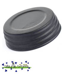 Matte Black Mason Jar Lid