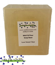 Low Sweat Clear Melt and Pour Soap Base - Rustic Escentuals