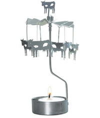 Rotary Candle Holder - Cows - Candle Cocoon, LLC