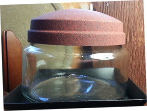 8oz Apothecary Jar with Rustic Lid - candle-cocoon