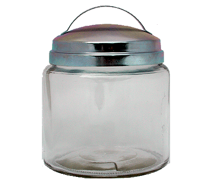 Darware 16oz Empty Candle Jars with Metal Lids (4-Pack), Fancy