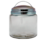 16oz Apothecary Jar with Zinc Handle Lid - candle-cocoon