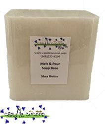 Melt and Pour Soap Base - SFIC -Shea Butter- White- SLS FREE - Natural -  Candle Cocoon