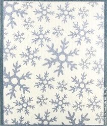 Wash Towel - Silver Snowflakes* – Candle Cocoon, LLC